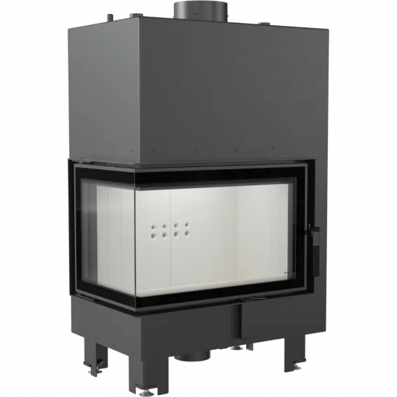 Teplovodná krbová vložka MBM 10 BS ľavé presklenie s dochladzovacou špirálou