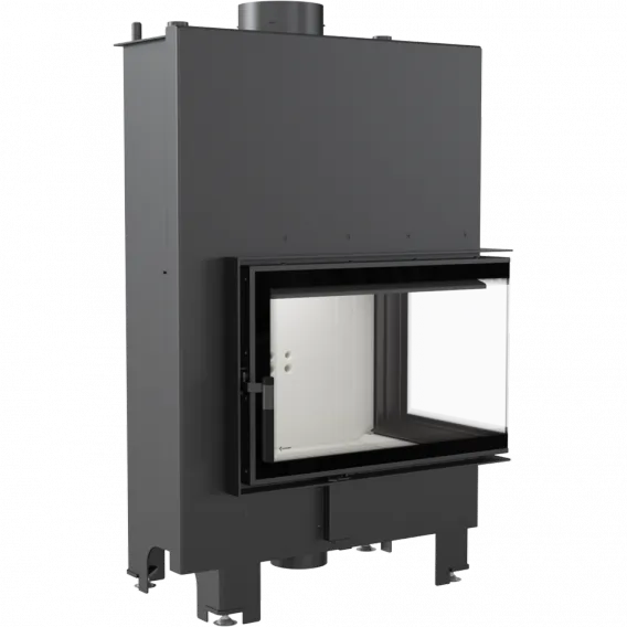 Teplovodná krbová vložka MBM 10 BS pravé presklenie s dochladzovacou špirálou