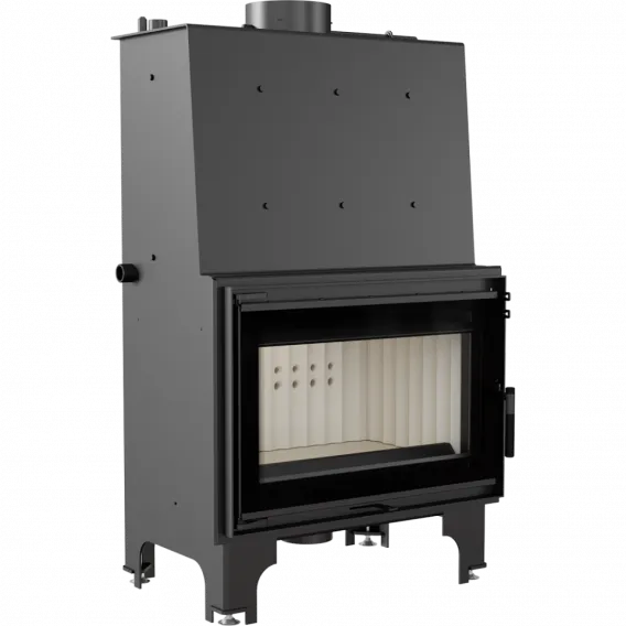 Teplovodná krbová vložka AQUARIO O16 s dvojitým sklom GLASS a dochladzovacou špirálou