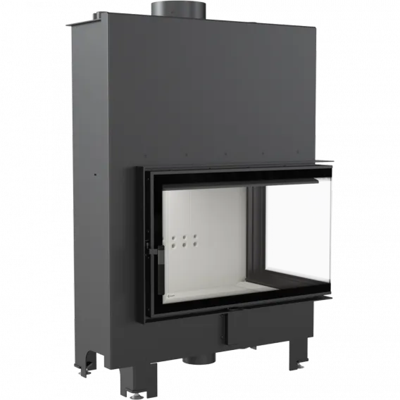 Teplovodná krbová vložka MBO 15 BS pravé presklenie s dochladzovacou špirálou