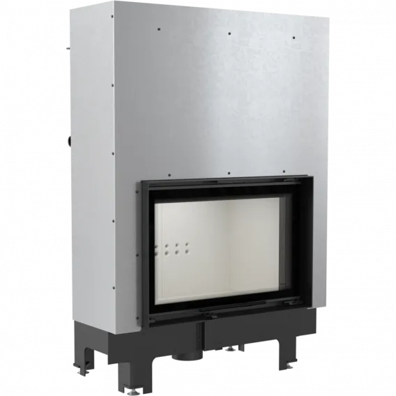 Teplovodná krbová vložka MBO 15 s výsuvným otváraním dvierok a dochladzovacou špirálou