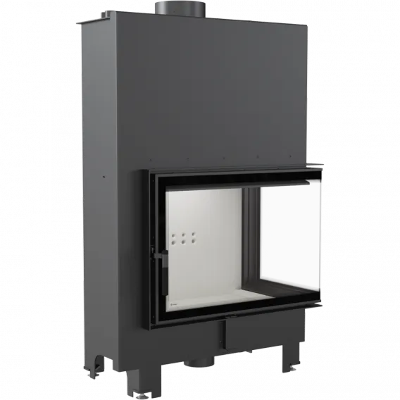 Teplovodná krbová vložka MBA 17 BS pravé presklenie s dochladzovacou špirálou