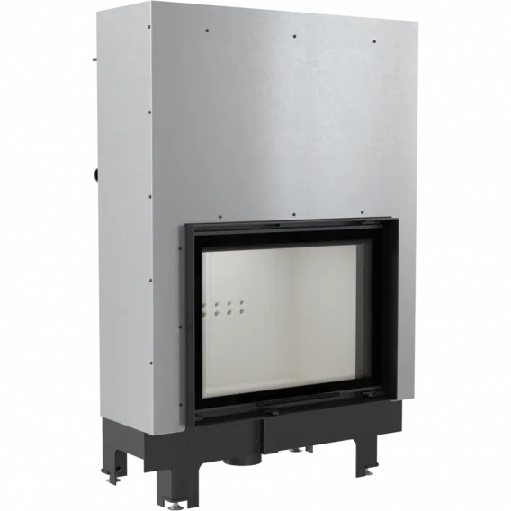 Teplovodná krbová vložka MBA 17 s výsuvným otváraním dvierok a dochladzovacou špirálou